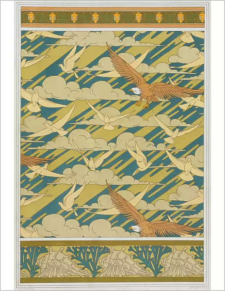 Eagles and pigeons, 1897. Creator: Verneuil, Maurice Pillard (1869-1942)