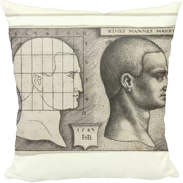 Profile study of a man's head, 1542. Creator: Beham, Hans Sebald (1500-1550)