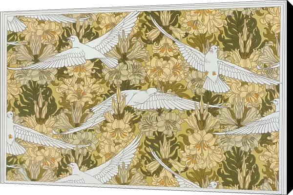 Doves and lilies, 1897. Creator: Verneuil, Maurice Pillard (1869-1942)
