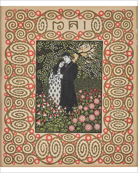 In the garden (lovers). Monthly newsletter: May. Creator: Krenek, Carl (1880-1949)