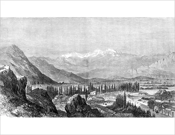 View of the Chilian Cordillera, from Santiago, 1864. Creator: Unknown