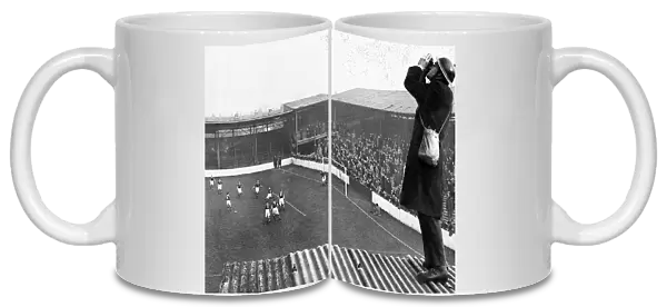 Roof spotter at football match