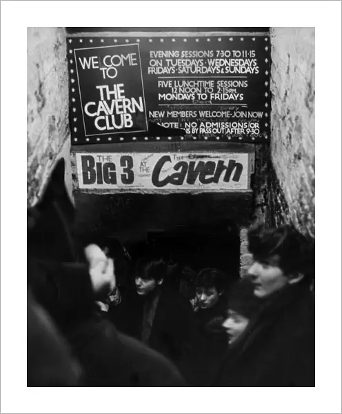 The entrance to the Cavern Club, Liverpool 1964