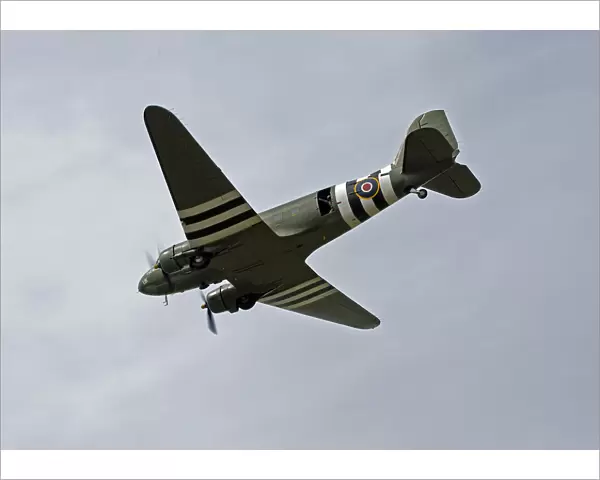 The Dakota passes overhead during her display with a friendly wave from the Air-Loadmaster