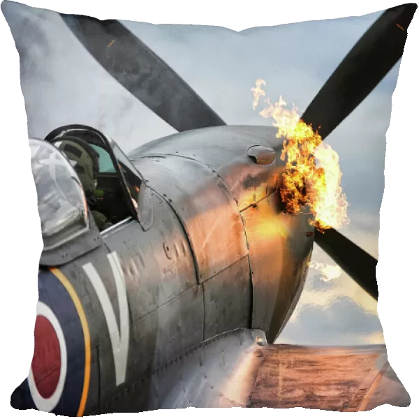 Spitfire Fighter Aircraft Hot Starting Engines