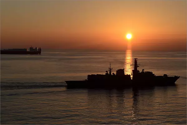 Ships of Op Recsyr Removing Chemical Weapons from Syria