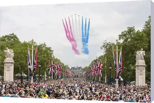 31 Aircraft mark The Queenas 90th Birthday with flypast
