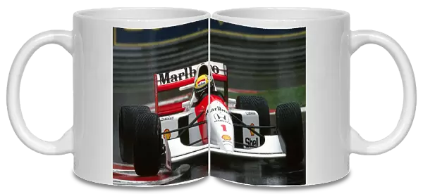Formula One World Championship: Ayrton Senna McLaren MP4  /  7A finished the race in fifth position