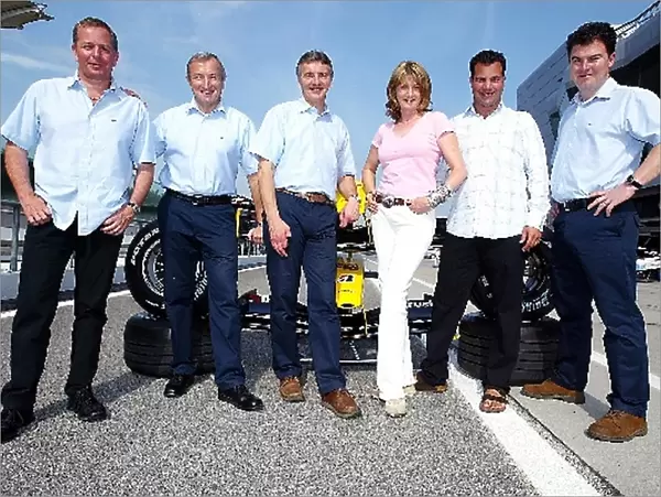 Formula One World Championship: The ITV-F1 Team: Martin Brundle; Jim Rosenthal ITV-F1 Presenter; Tony Jardine ITV-F1 Presenter; Louise Goodman