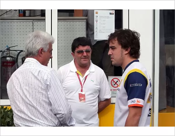 Formula One World Championship: Jose Luis Alonso, Luis Garcia Abad and Fernando Alonso Renault