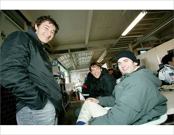 2003 Formula Nippon Testing Fuji, Japan. 2nd March 2003. Sebastien Philippe, Andre Lotterer and Romain Dumas, portrait. World Copyright: Yasushi Ishihara / LAT Photographic ref: Digital Image Only