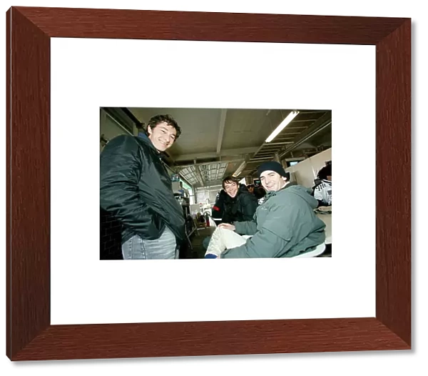 2003 Formula Nippon Testing Fuji, Japan. 2nd March 2003. Sebastien Philippe, Andre Lotterer and Romain Dumas, portrait. World Copyright: Yasushi Ishihara / LAT Photographic ref: Digital Image Only