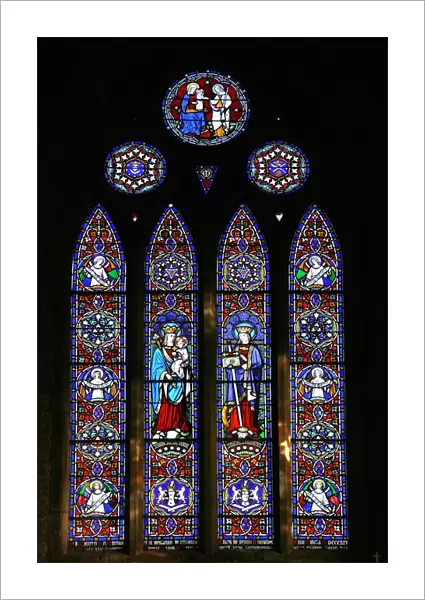 Stained Glass Window In Killarney Cathedral, Co Kerry, Ireland