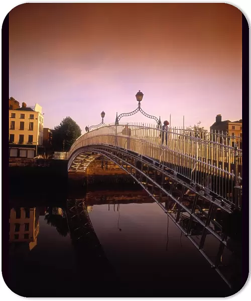 Ha penny Bridge, River Liffey, Dublin, Co Dublin, Ireland