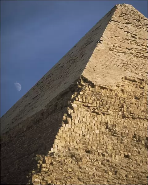 Moon Rising Behind Pyramid Of Chephren