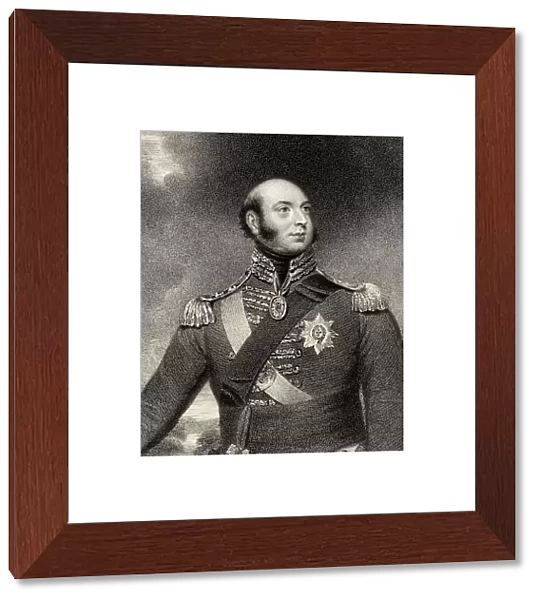 Prince Edward Augustus Duke Of Kent And Strathearn 1767 To 1820 Son Of King George Iii And Father Of Queen Victoria Engraved By E Scriven After Sir W Beechey From The Book National Portrait Gallery Volume Ii Published C 1835