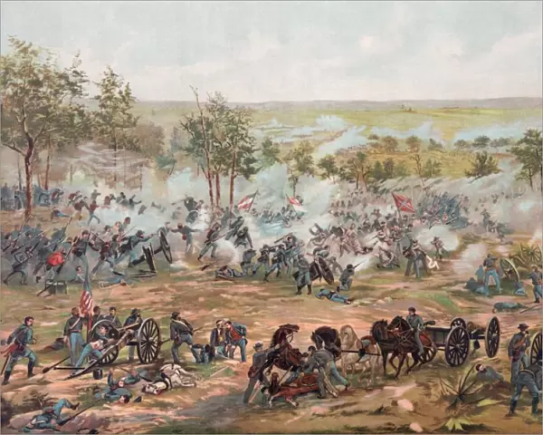 The Battle Of Gettysburg, July 1 To 3, 1863. From A 19Th Century Illustration