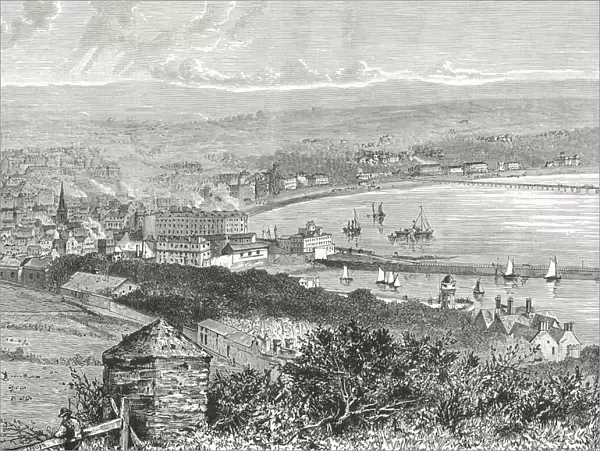 Douglas Bay, Isle Of Man, In The Late 19Th Century. From Our Own Country Published 1898