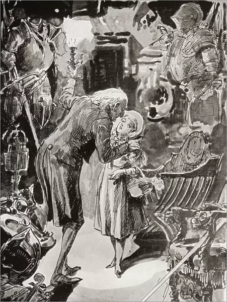Nell And Her Grandfather. 'i Would Have Found My Way Back To You, Grandfather, 'Said The Child, 'never Fear'. Illustration By Harry Furniss For The Charles Dickens Novel The Old Curiosity Shop, From The Testimonial Edition, Published 1910