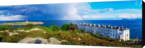 Dalkey Island With Rainbow, Dublin, Ireland