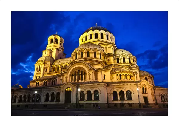 Alexander Nevsky Cathedral at Dusk, Sofia, Bulgaria