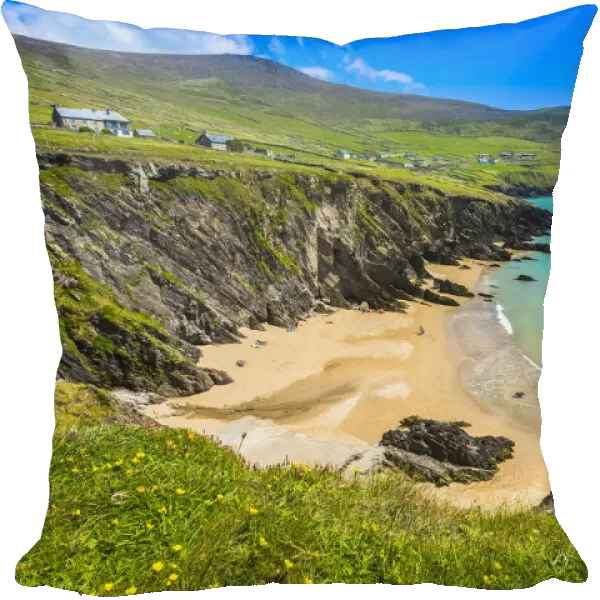 Scenic, coastal overview, Slea Head, Slea Head Drive, Dingle Peninsula, County Kerry, Ireland