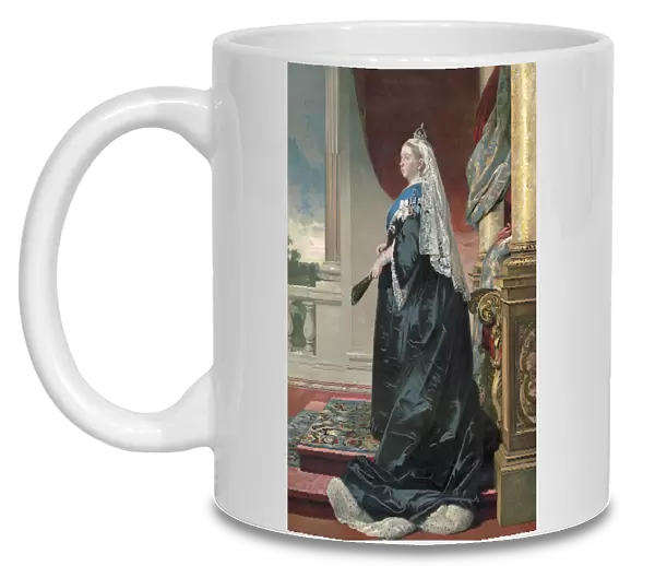 Queen Victoria, 1819 -1901. Queen of the United Kingdom and Ireland. After a work dated 1885 by Austrian artist Heinrich Anton von Angeli, 1840 - 1925