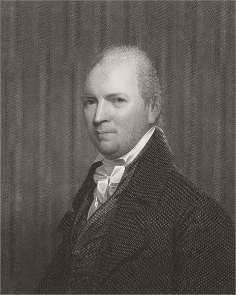 John Mitchell Mason, 1770 - 1829. American clergyman and theologian. After an engraving by Asher Brown Durand from a work by John Wesley Jarvis; Illustration