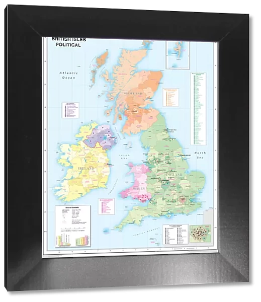 Childrens Political British Isles Map