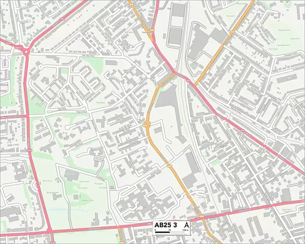 Aberdeen AB25 3 Map