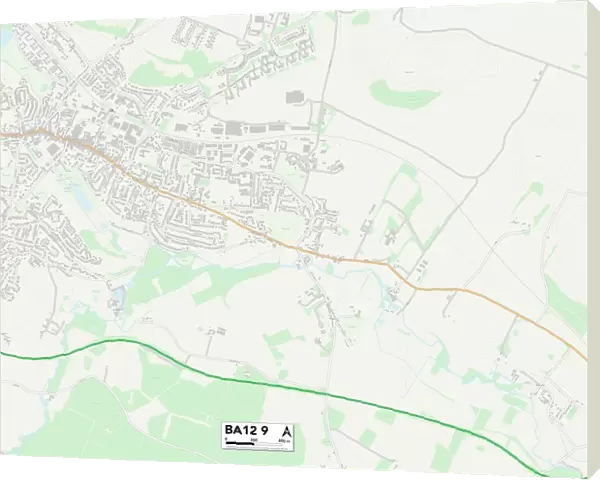Wiltshire BA12 9 Map