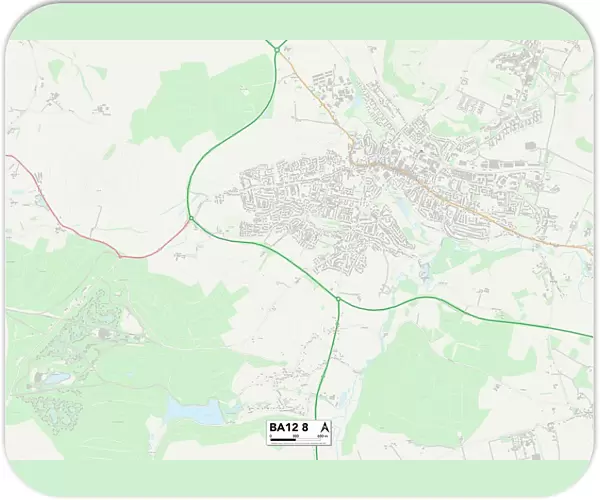 Wiltshire BA12 8 Map