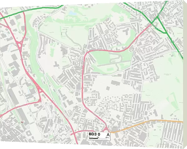 Bradford BD3 0 Map