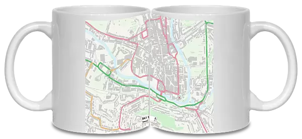 Bath and North East Somerset BA1 1 Map