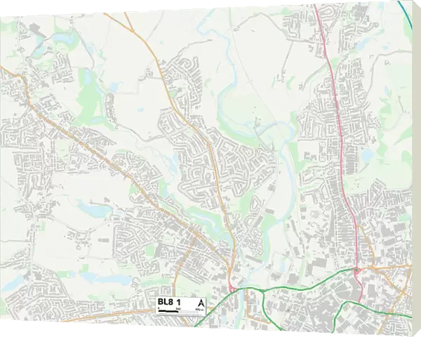 Bury BL8 1 Map