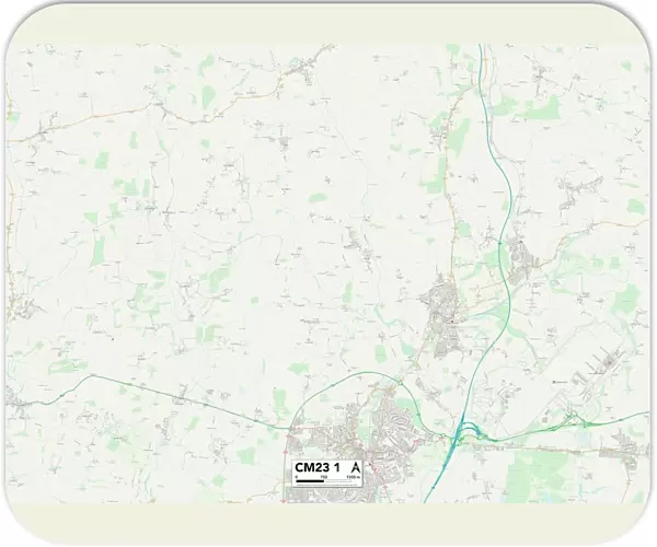 East Hertfordshire CM23 1 Map