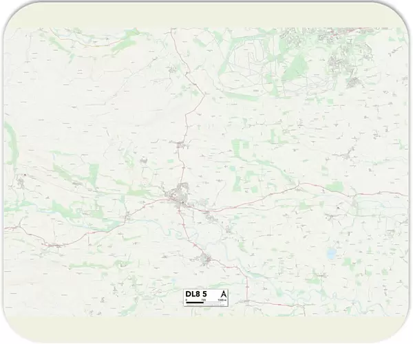 North Yorkshire DL8 5 Map