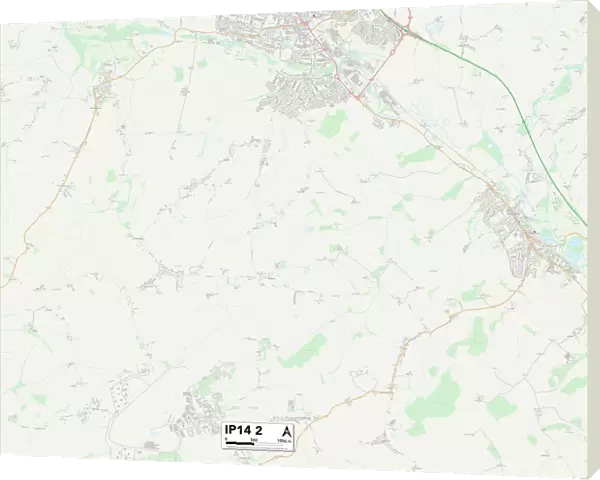 Mid Suffolk IP14 2 Map