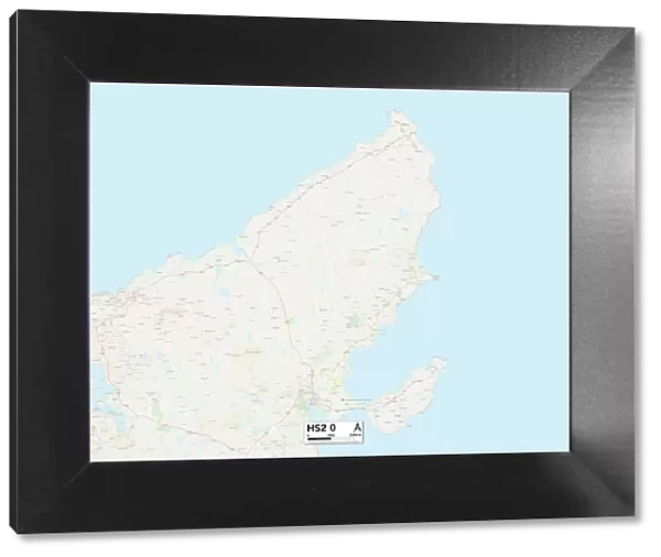 Comhairle nan Eilean Siar HS2 0 Map