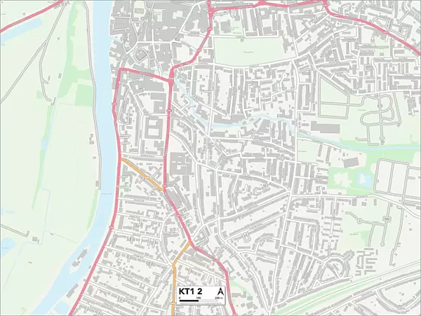 Kingston upon Thames KT1 2 Map