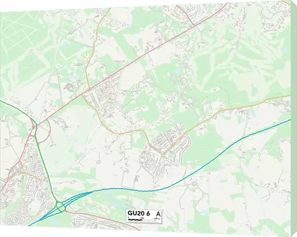 Surrey Heath GU20 6 Map