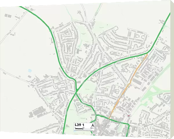 West Lancashire L39 1 Map