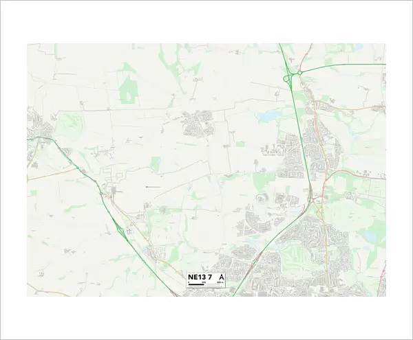 Newcastle NE13 7 Map