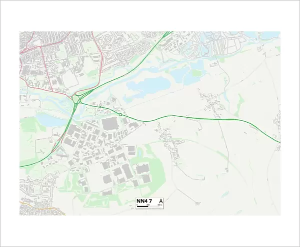 Northampton NN4 7 Map