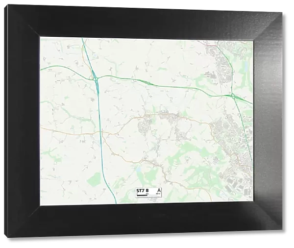 Staffordshire ST7 8 Map