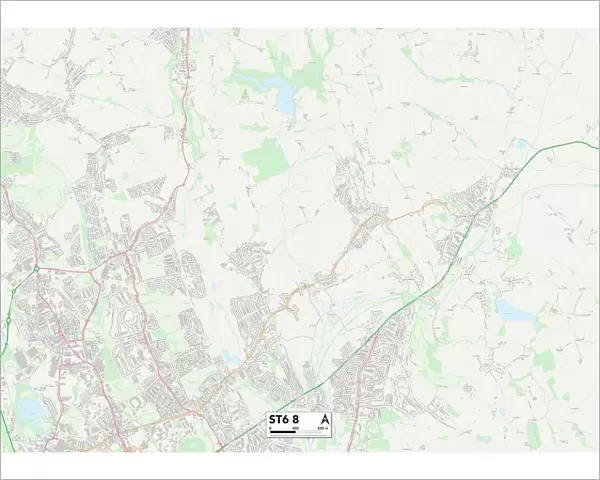 Staffordshire ST6 8 Map