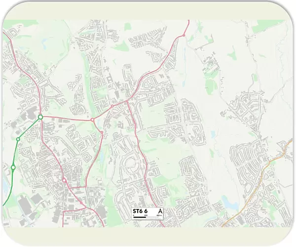 Staffordshire ST6 6 Map