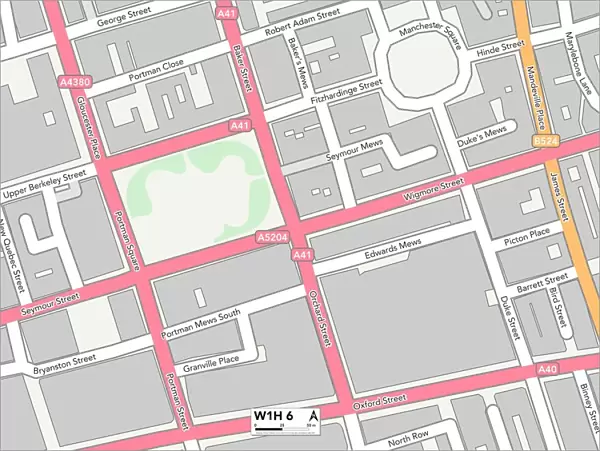 Westminster W1H 6 Map