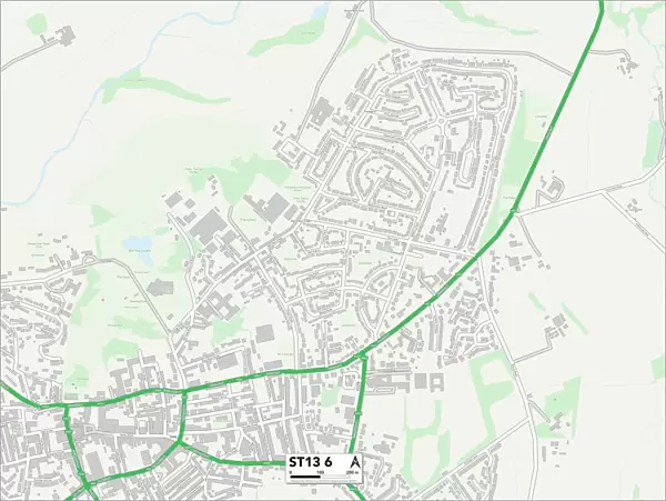 Staffordshire ST13 6 Map