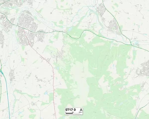 Staffordshire ST17 0 Map